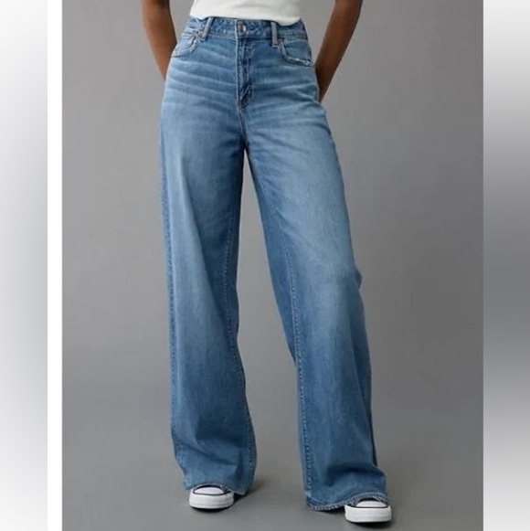 American Eagle Outfitters Denim - American Eagle Outfitters Dark Blue Curvy Denim Jeans Curvy 90’s straight